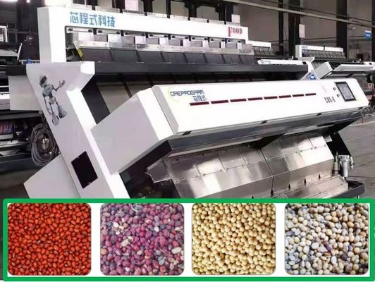 Kalite  8 Chutes Red Beans / Soybean Color Sorter Accurate Recognition 6.0Kw Fabrika