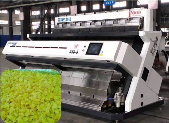 Kalite  512 Channels Nuts Color Sorter 4-9 T/H Automatic Fault Detection Raisin Processing Machine Fabrika