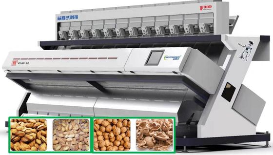 12 Oluk Fıstık Renk Ayırıcı / Kaju Renk Ayırma Makinesi 1 yıl Garanti