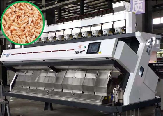 640 Kanal Karides Ayırma Makinesi 4-5,5 T/H Balık Renk Ayırıcı